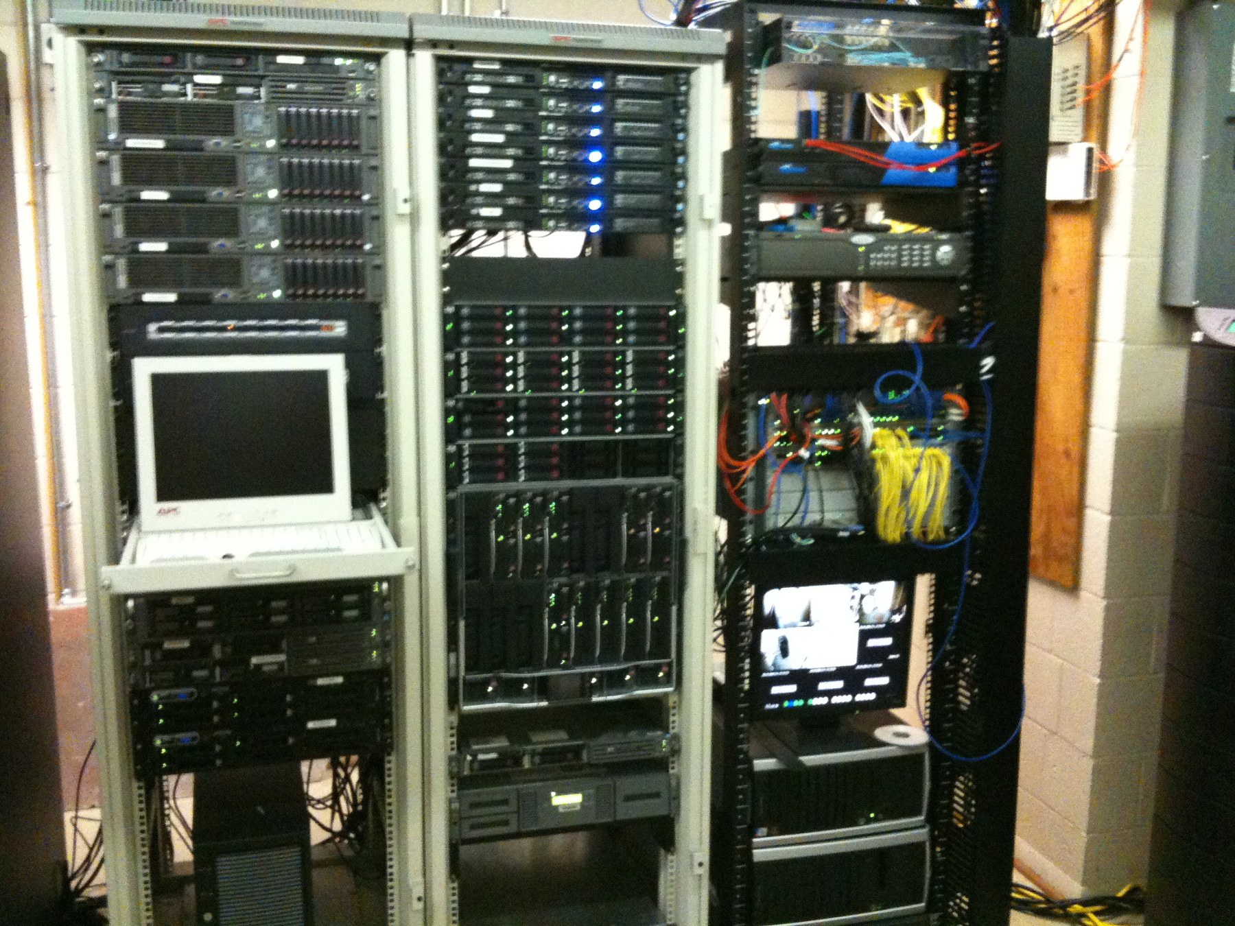 Modernized server racks in the later operational environment